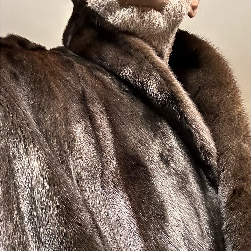 Men’s Double Breasted Ranch Mink Coat approximate size 44-46 $2500 or best offer